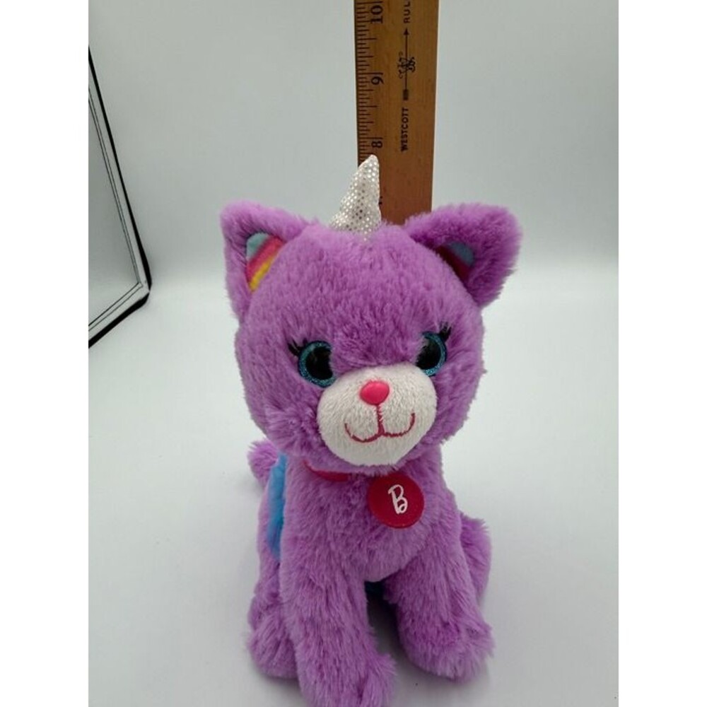 Barbie Pets 8" Unicat Unicorn Cat Plush Toy Mattel 2020 Purple Stuffed Animal